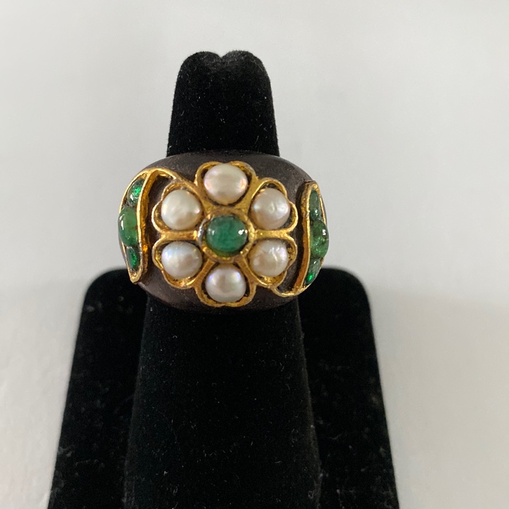 COPY - Vintage wooden ring size 7-1/2